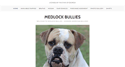 Desktop Screenshot of medlockbullies.com