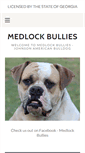 Mobile Screenshot of medlockbullies.com