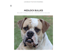 Tablet Screenshot of medlockbullies.com